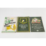 CRICKET PROGRAMMES - THE AUSTRALIAN 'CRICKET TOUR' PROGRAMME 1948, the 1956 Tour and The South