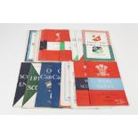 TWENTY ONE RUGBY UNION PROGRAMMES FROM THE 1950s, England vs Wales 1954, England vs Ireland 1956,