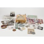 MISCELLANEOUS SELECTION OF COINS AND RELATED ITEMS to include reproduction cased set of Chinese "