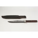 PRE WAR BOWIE KNIFE the blade with clipped point and engraved in Gothic script "Original Bowie