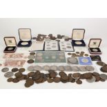 SMALL COLLECTION OF PRE-DECIMAL G.B COINAGE to include EIGHTEEN VARIOUS CROWN COINS two MINT AND