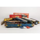 SELECTION OF UNBOXED, MAINLY TRIANG, PLAYWORN MODEL RAIL, includes two D7063 diesel engines, three