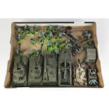 GOOD SELECTION OF BRITAINS DEETAIL AND BRITAINS GERMAN WORLD WAR II FIGURES AND VEHICLES, to include