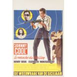 'JOHNNY COOL', BELGIAN FILM POSTER, 1963, starring Henry Silva and Elizabeth Montgomery, 21" x