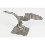 PERIOD THIRD REICH DESK/PAPERWEIGHT TOP OF S.S. TYPE EAGLE, alighting on Sastika, base die struck