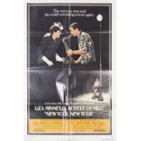 'NEW YORK, NEW YORK, AMERICAN ONE SHEET FILM POSTER, STYLE B, 1977, starring Liza Minnelli and