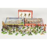 SELECTION OF PLASTIC SOLDIERS AND FARM ANIMALS, various, includes SELECTION OF BRITAINS DEETAIL