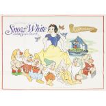 'SNOW WHITE AND THE SEVEN DWARFS' 50th ANNIVERSARY BRITISH FILM POSTER, 1989, 29 ¾" x 40" (75.6cm