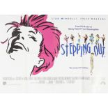 'STEPPING OUT', BRITISH QUAD FILM POSTER, 1991, starring Liza Minnelli and Julie Walters, directed