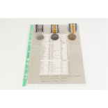 TWO WORLD WAR I SERVICE MEDALS awarded to 24294 Pte. W. Booth (Military medal winner) Lan. Fus viz