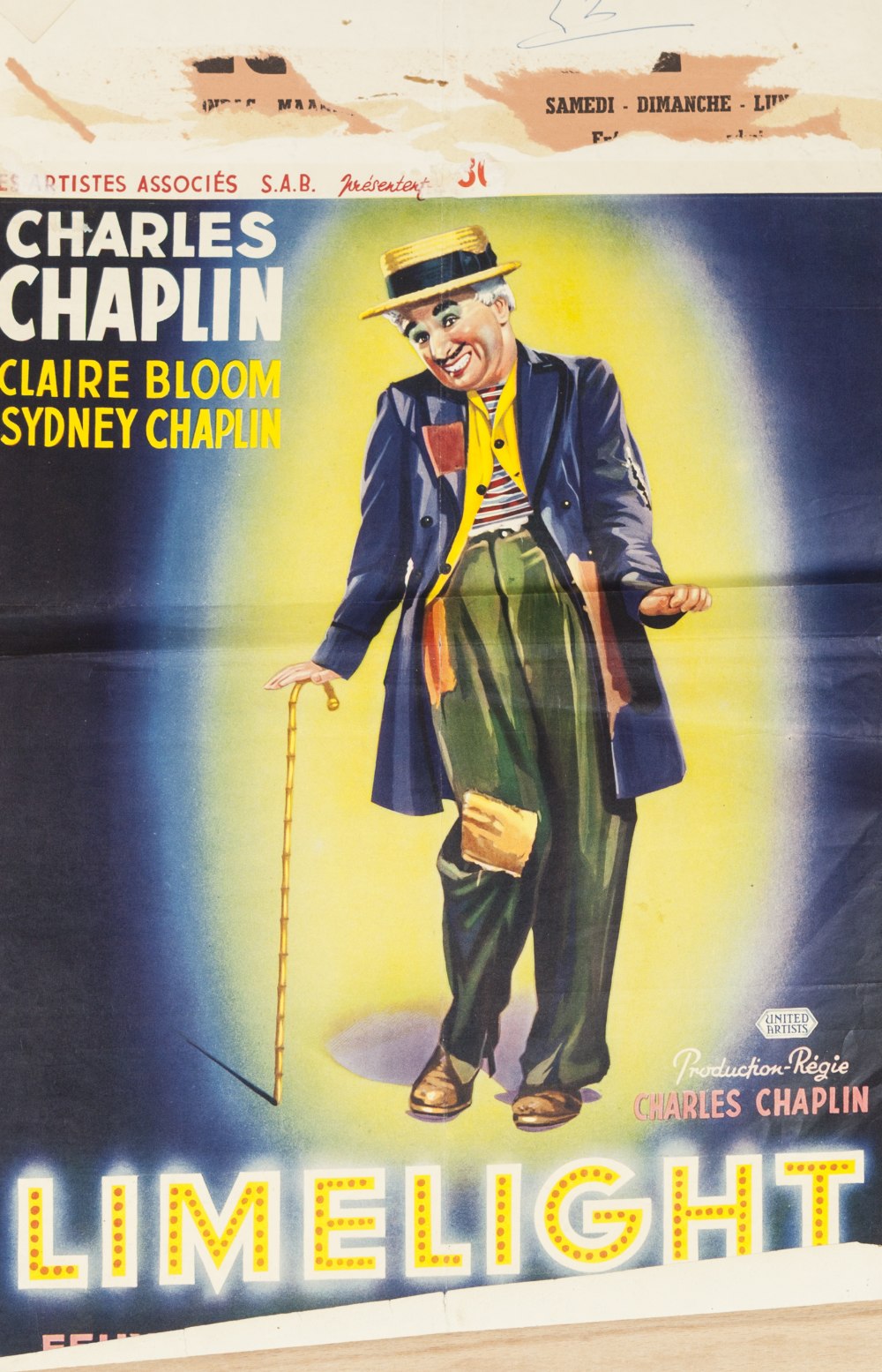 SEVEN 1940's CHARLIE CHAPLIN BELGIAN FILM POSTERS, including: 'MODERN TIMES' (x3), 'CITY LIGHTS' ( - Image 3 of 7