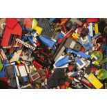 SELECTION OF MAINLY LEGO STARSHIP PIECES, loose, together with VARIOUS ITEMS OF TRANSFORMER AND