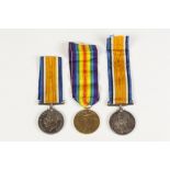 TWO GEORGE V WORLD WAR I SERVICE MEDALS AWARDED TO 451849 PTE. W.A. Jepson, Labour Corps viz 1914-18