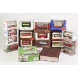 FOUR EFE MINT AND BOXED DIE CASTTWO VEHICLE SETS RELATING TO DOUBLE- AND SINGLE-DECKER CLASSIC