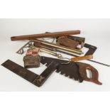 SELECTION OF WOODWORKING TOOLS AND OTHER INTERESTING ITEMS to include Smallwood of Birmingham