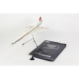 SPACE MODELS - 'INDUSTRIAL DISPLAY MODEL MAKERS' MODEL OF CONCORD IN BRITISH AIRWAYS LIVERY, on a