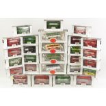 TWENTY THREE EFE MINT AND BOXED DIE CAST '00' SCALE MODELS OF CLASSIC DOUBLE-DECKER BUSES AND FOUR