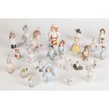 GOOD SELECTION OF EARLY TWENTIETH CENTURY AND LATER CHINA PIN CUSHION HALF FIGURES AND SIMILAR