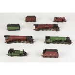THREE HORNBY 00 GAUGE 4-6-2 LOCOMOTIVES WITH TENDERS, UNBOXED viz LMS Duchess of Sutherland 6233 and