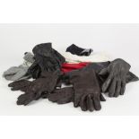 SEVEN PAIRS OF LADY'S LEATHER GLOVES, size 6 1/2 and THREE PAIRS OF WOOLEN GLOVES (20)