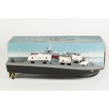 VICTORY MODELS, BOXED BATTERY POWERED PLASTIC 'VOSPER' R.A.F. CRASH RESCUE TENDER, 16" (40.6cm) long