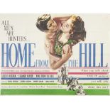 HOME FROM THE HILL, M.G.M. 1960, British quad, 29 1/2" x 39 1/2" (sight), featuring Robert Mitchum