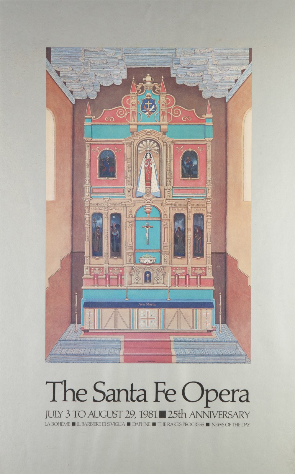 A COLLECTION OF FINE SANTA FE MUSIC OPERA AND THEATRE POSTERS to include The Santa Fe Festival - Image 2 of 5