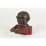 EARLY 20th CENTURY CAST IRON 'LITTLE JOE' MONEY BANK