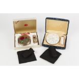 TWO BOXED 1960's STRATTON LADY'S COMPACTS with lipstick holders