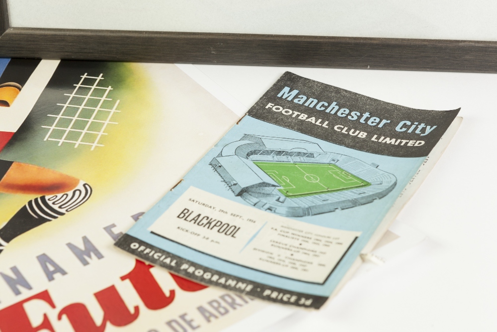 MANCHESTER CITY V BLACKPOOL FOOTBALL PROGRAMME, 1956, token clipped, together with EIGHT EDITIONS OF - Image 3 of 3