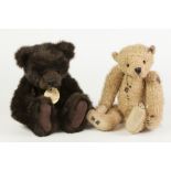TWO CHARLIE BEARS, comprising: SAM, (CB083857) and HARLEY (CB094076B), 12" (30.5cm) and 11" (28cm)