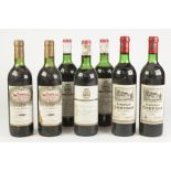 SEVEN BOTTLES OF 1970's FRENCH RED WINE, comprising: CHATEAU COUFRAN, 1973, (x2), CHATEAU ROC-