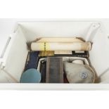 SELECTION OF 40/50 YEAR OLD MEDICAL ITEMS AND A CERAMIC BED PAN