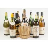 VINTAGE FIASCOf BOTTLE OF CHIANTI, Marianelli,, together with SEVENTEEN BOTTLES OF WINE, various,