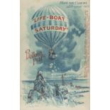 LIFE-BOAT SATURDAY BALLOON POST POSTCARD, 1903, together with NINE OTHER POSTCARDS, various, all