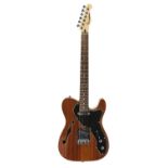 WESTFIELD SIX STRING ELECTRIC SEMI ACOUSTIC GUITAR, with polished walnut hollow body, two volume and