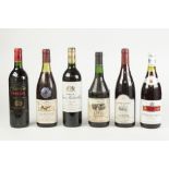 SIX 75cl BOTTLES OF 1990's FRENCH RED WINE, including: CHATEAU HAUT BATAILLEY, PAUILLAC, 1990,