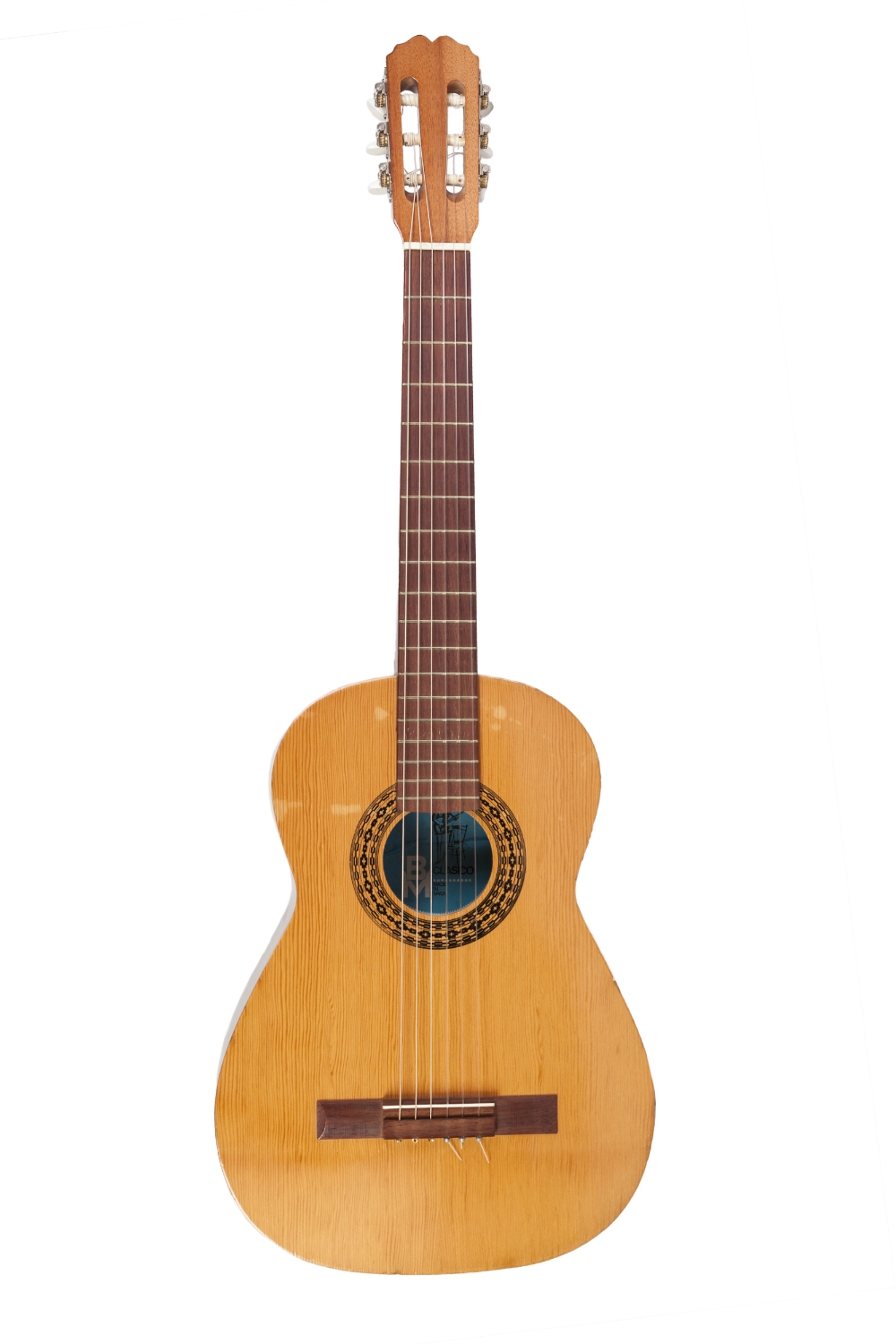 B.M. 'CLASSICO' SIX STRING ACOUSTIC GUITAR, labelled 'Made in Spain' and ANOTHER SPANISH ACOUSTIC