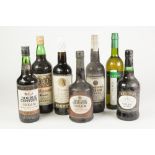 SEVEN VARIOUS BOTTLES OF SHERRY, including a 1LTRE BOTTLE OF SEDGEMOOR, and a 70cl BOTTLE OF