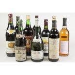 MIXED LOT OF WORLD WINES, including: CONCHA Y TORO CABERNET SAUVIGNON/ MERLOT, 1980, SAKAR