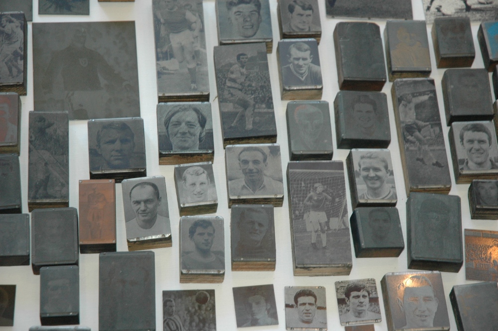 COLLECTION OF NEWSPAPER PRINTING PLATES AND BLOCKS RELATING TO FOOTBALL IN THE 1970/ 80's, players - Image 4 of 4