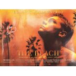 THE BEACH, STARRING LEONARDO DI CAPRIO, 2006, TWO FILM POSTERS SIGNED BY THE AUTHOR ALEX GARLAND,