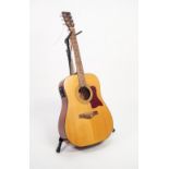 TANGLEWOOD SUNDANCE TW12F ACOUSTIC/ ELECTRIC SIX STRING GUITAR, with stand and 'Westfield' hard