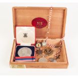 CASED 'GEORGE VI CORONATION MEDAL', together with a 1939-45 WAR MEDAL, in original box,