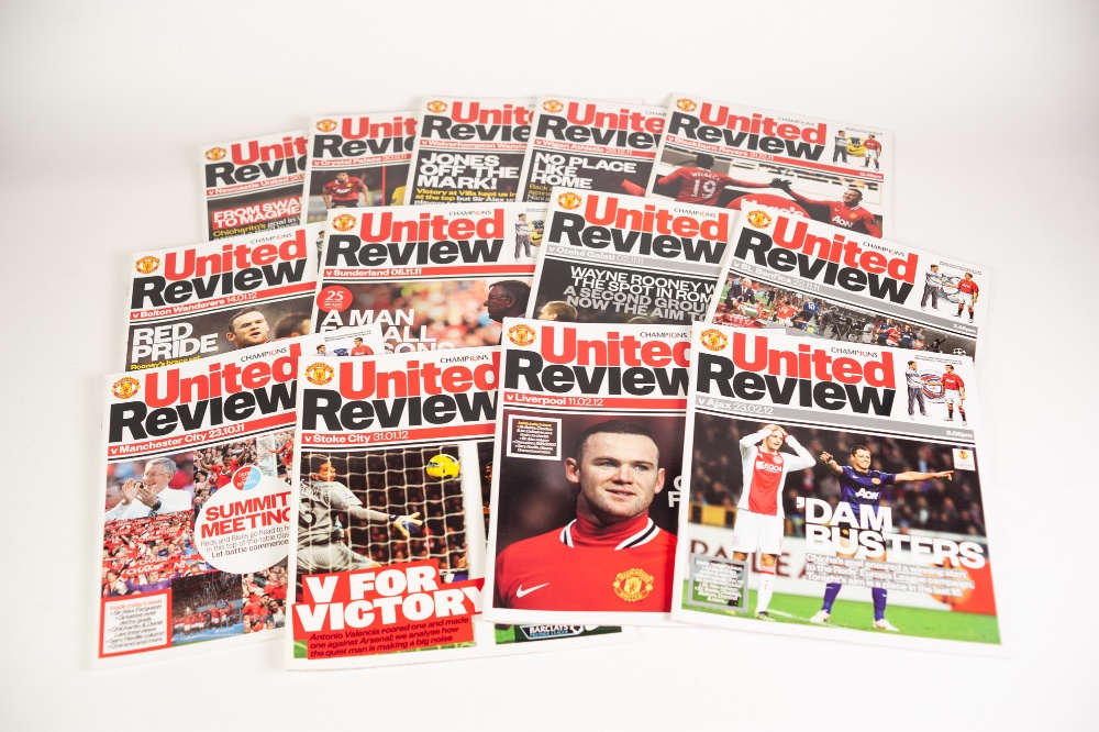 25 HOME PROGRAMMES FROM SEASON 2011-12, MANCHESTER CITY v MANCHESTER UNITED COMMUNITY SHIELD 2011,