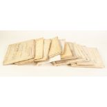 APPROXIMATELY TWENTY EIGHTEENTH CENTURY AND LATER INDENTURES,