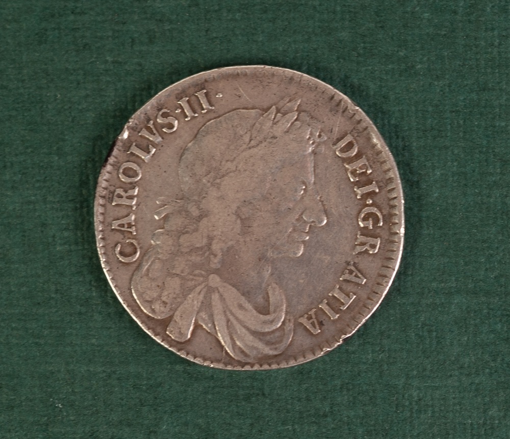 A CHARLES II SILVER HALF CROWN 1673 (VF) - Image 2 of 2