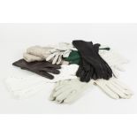 PAIR OF LADY'S CREAM LEATHER GLOVES, by Boulton, England, size 7 and THREE OTHER PAIRS OF LADY'S