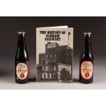 TWO 180ml BOTTLES OF OLDHAM BREWERY 'OLD TOM STRONG ALE', and a booklet on THE HISTORY OF OLDHAM