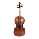 Early 1900s French after Stradvari violin in early 19th century 'coach' wooden case